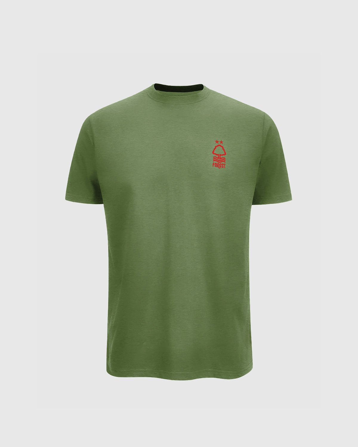 NFFC Junior Khaki Essential Crest T-Shirt - Nottingham Forest FC