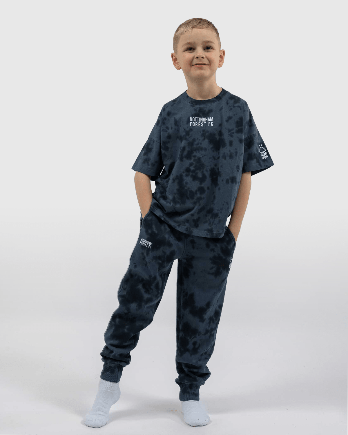 NFFC Junior Mist Print Cotton T-Shirt - Nottingham Forest FC