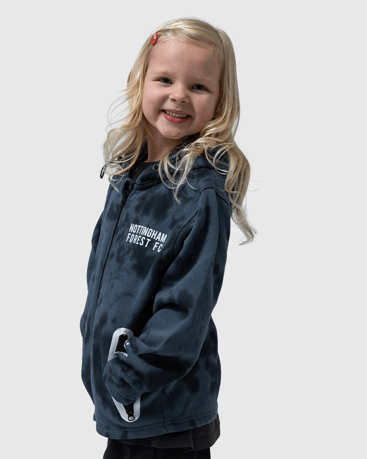NFFC Junior Mist Print Full Zip Hoodie - Nottingham Forest FC