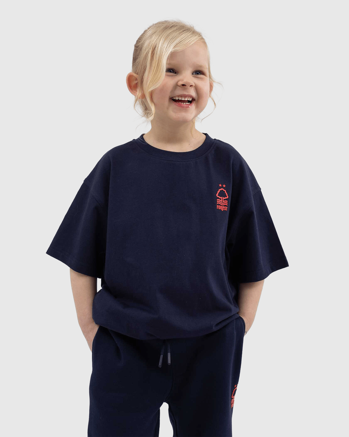 NFFC Junior Navy Back Print T-Shirt - Nottingham Forest FC