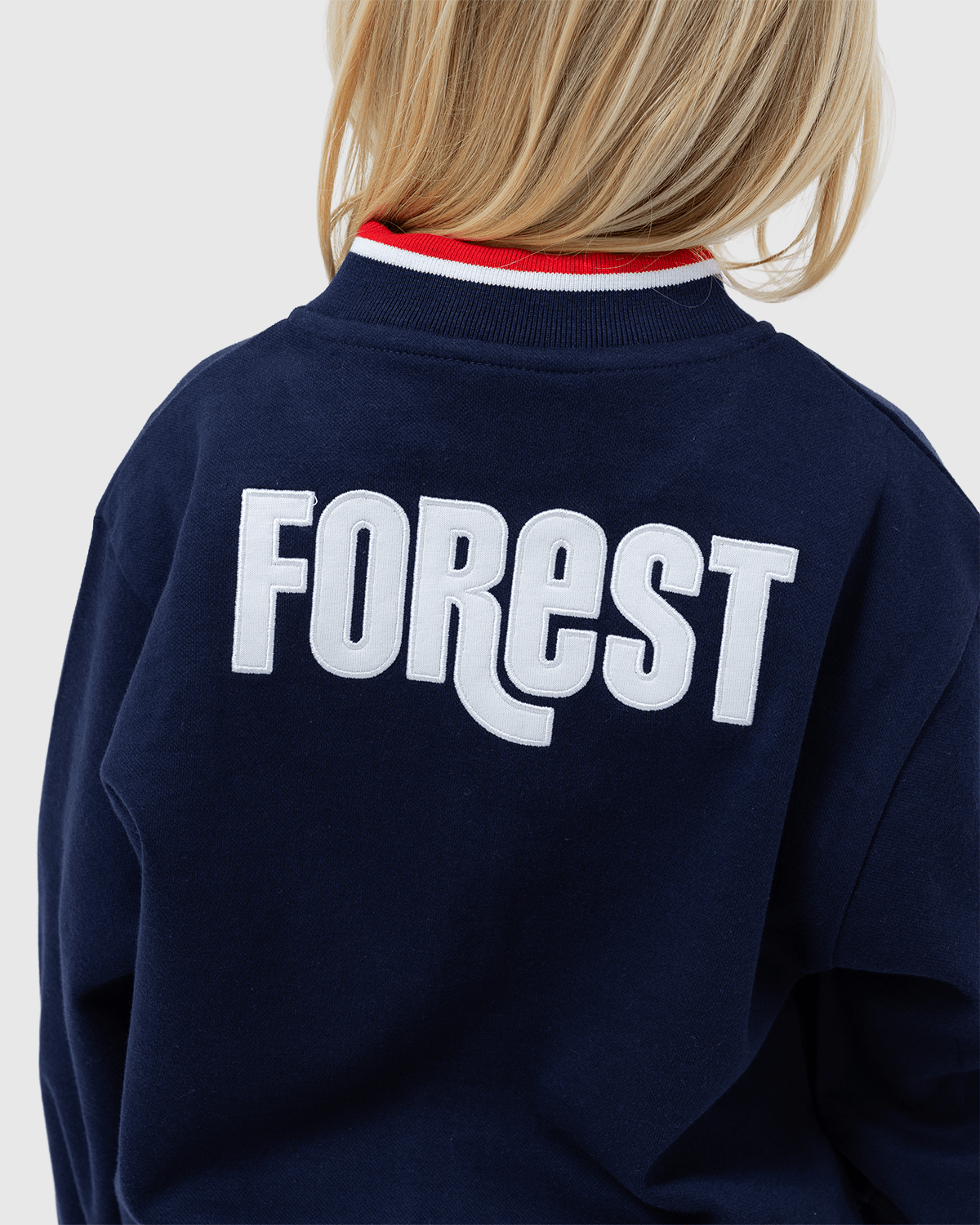 NFFC Junior Navy Club & Country Bomber Jacket - Nottingham Forest FC