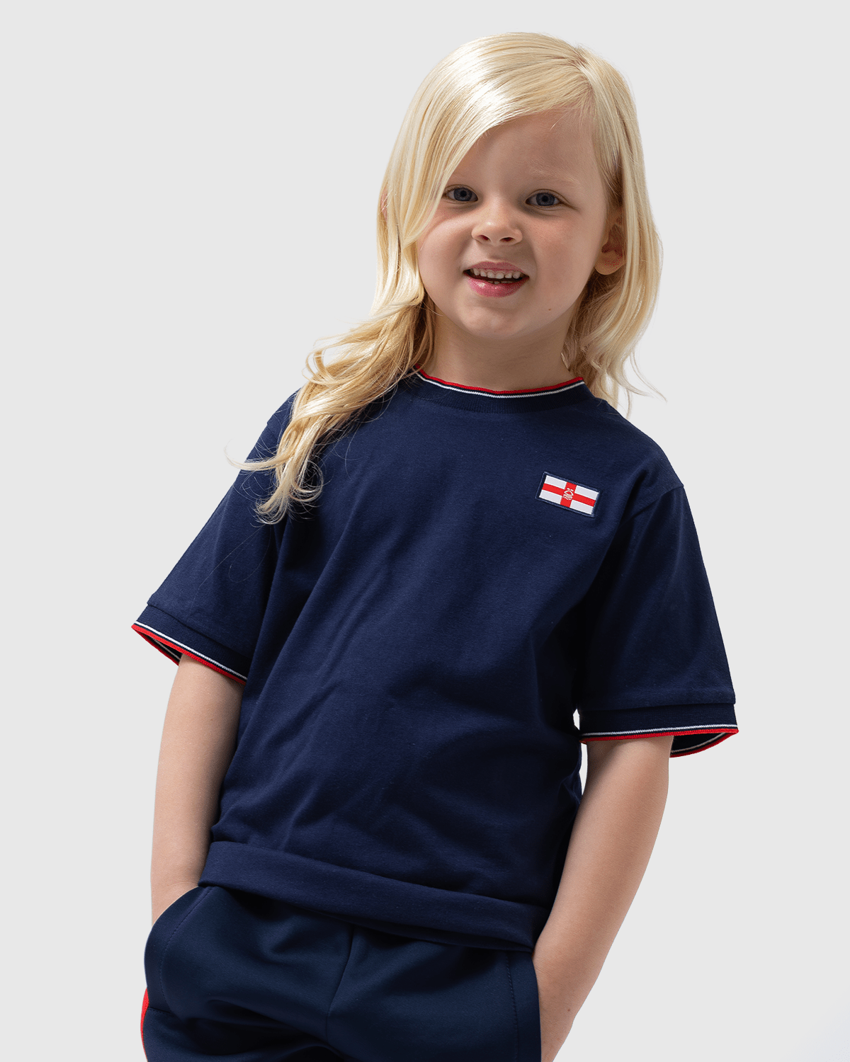 NFFC Junior Navy Club & Country T-Shirt - Nottingham Forest FC