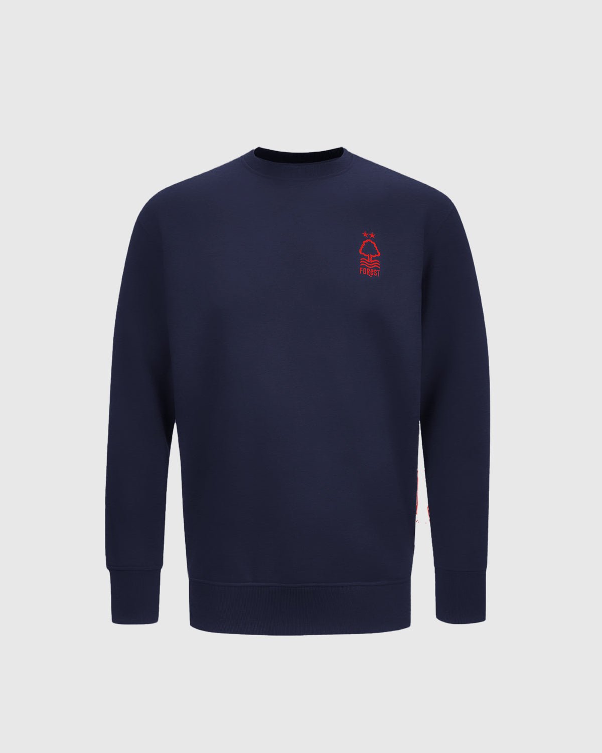 NFFC Junior Navy Essential Crest Crew Neck Sweatshirt - Nottingham Forest FC