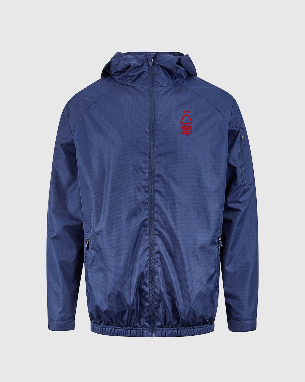 NFFC Junior Navy Essential Crest Shower Jacket - Nottingham Forest FC