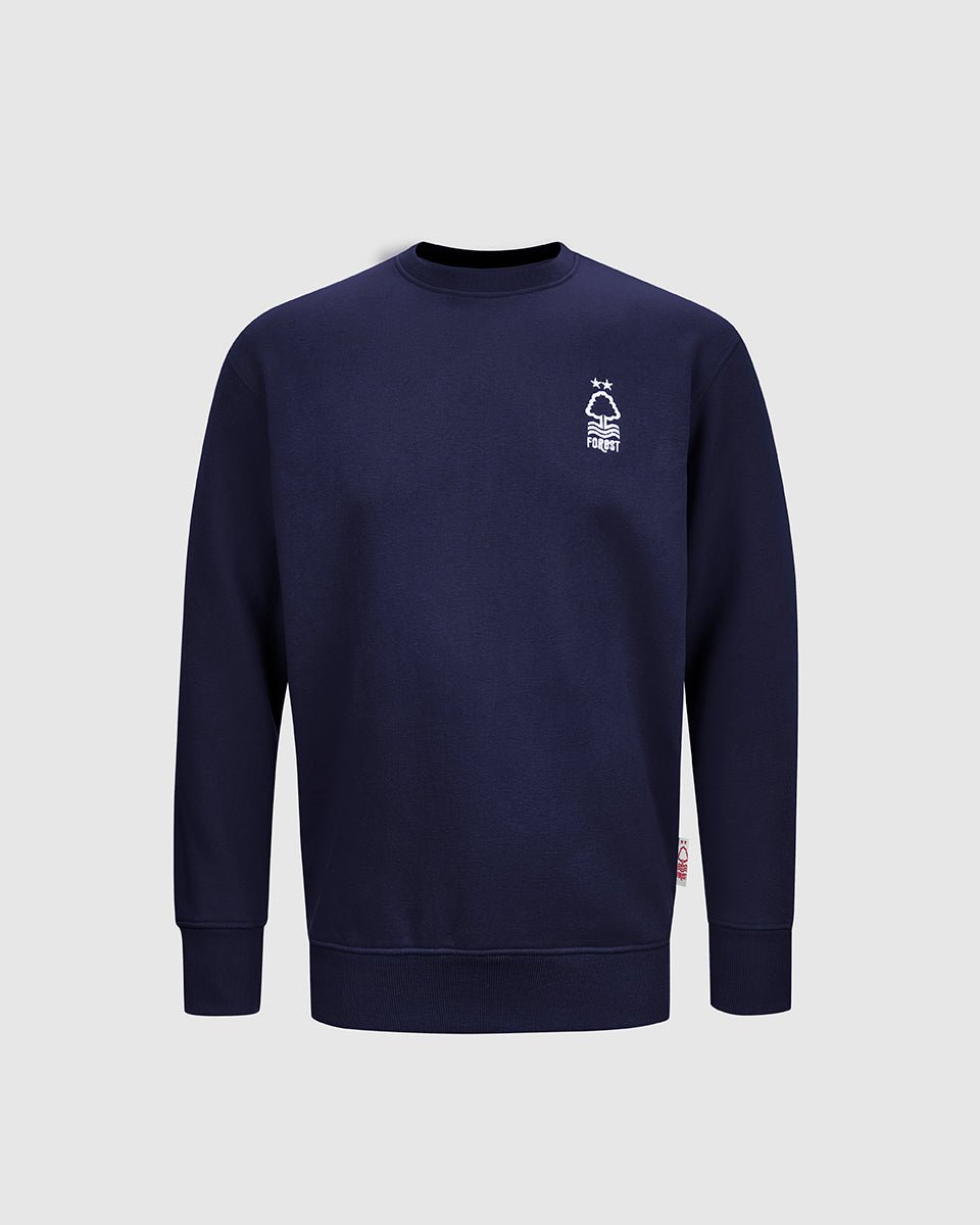 NFFC Junior Navy Essential Crew Neck Sweatshirt - Nottingham Forest FC