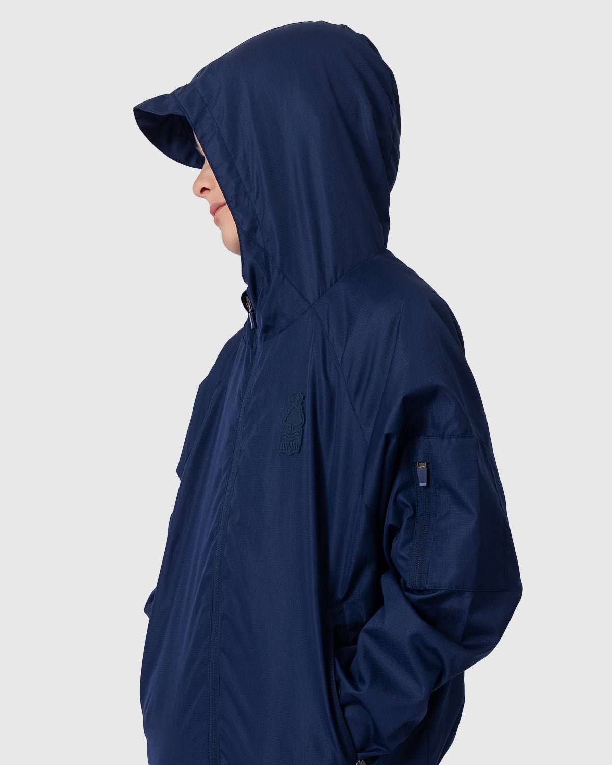 NFFC Junior Navy Essential Shower Jacket - Nottingham Forest FC
