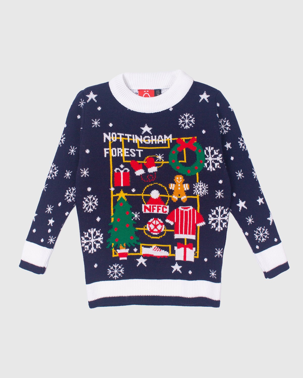 NFFC Junior Navy Festive Selection Christmas Jumper - Nottingham Forest FC