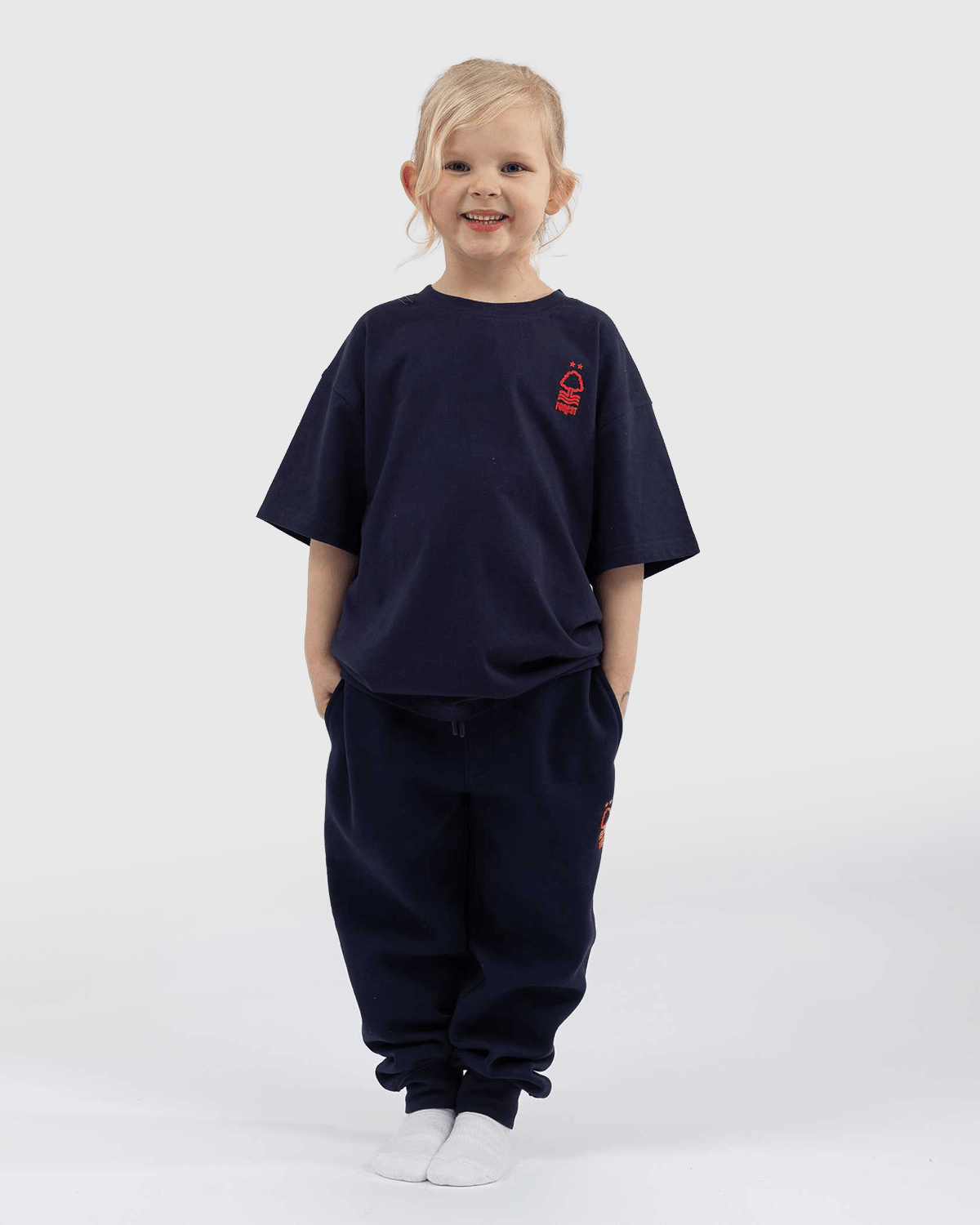 NFFC Junior Navy Graffiti Joggers - Nottingham Forest FC