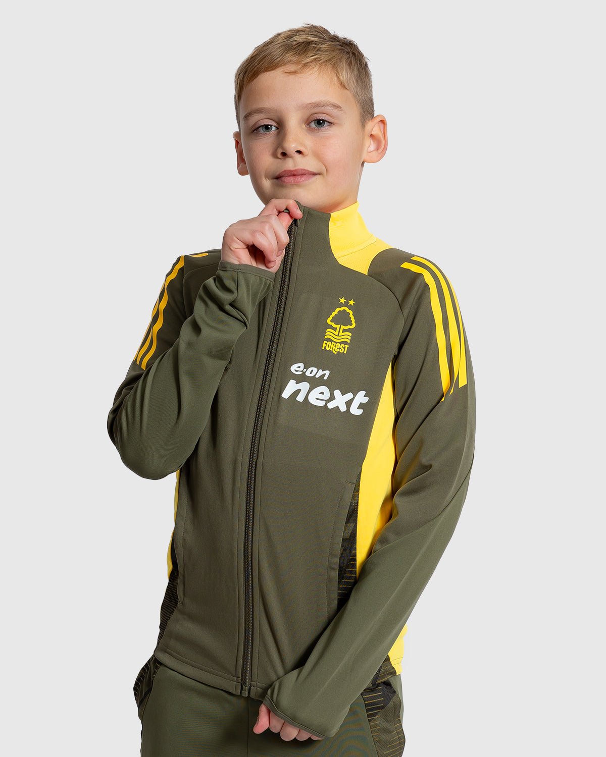 NFFC Junior Olive Travel Track Jacket 24/25 - Nottingham Forest FC