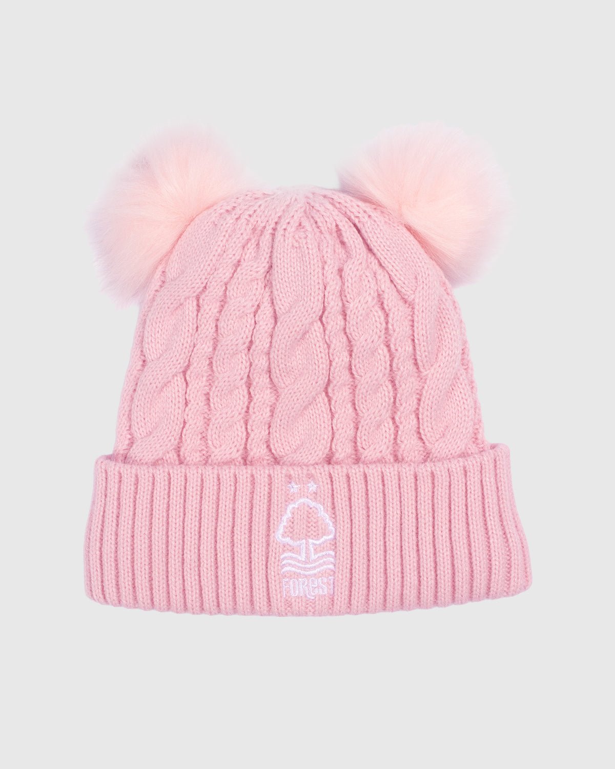 NFFC Junior Pink Pom Pom Beanie Hat - Nottingham Forest FC