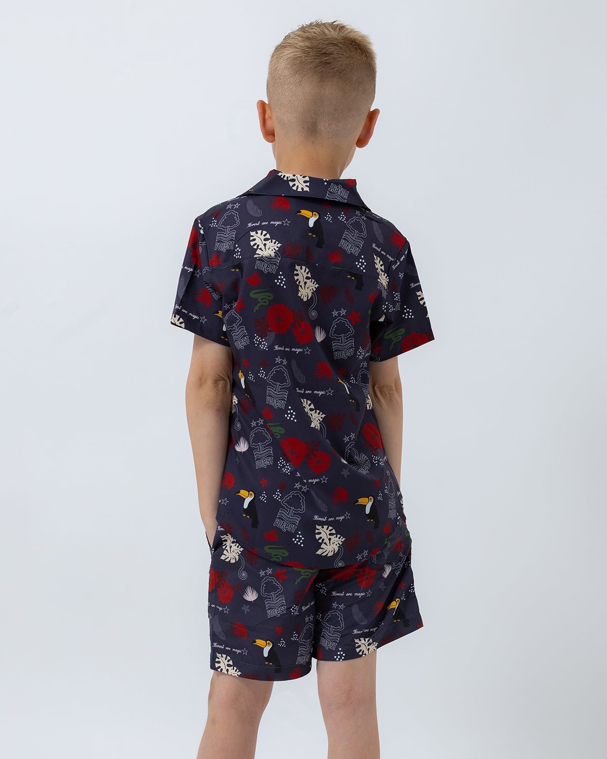 NFFC Junior Purple Jungle Swim Shorts - Nottingham Forest FC