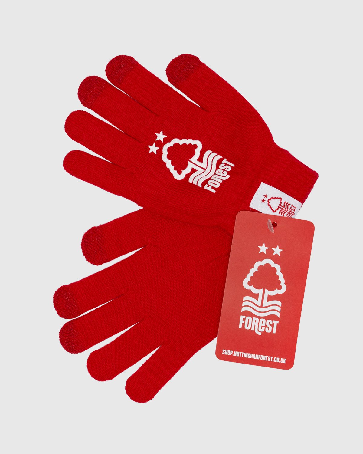 NFFC Junior Red Crest Gloves - Nottingham Forest FC