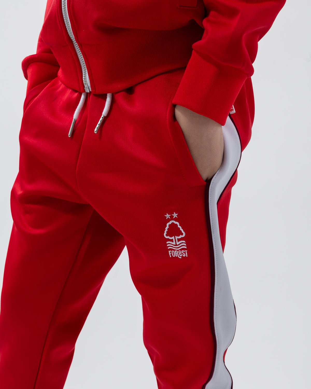 NFFC Junior Red Essential Crest Tracksuit - Nottingham Forest FC