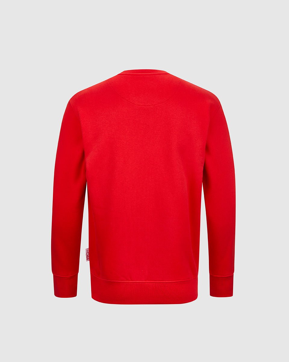 NFFC Junior Red Essential Crest Crew Neck Sweatshirt