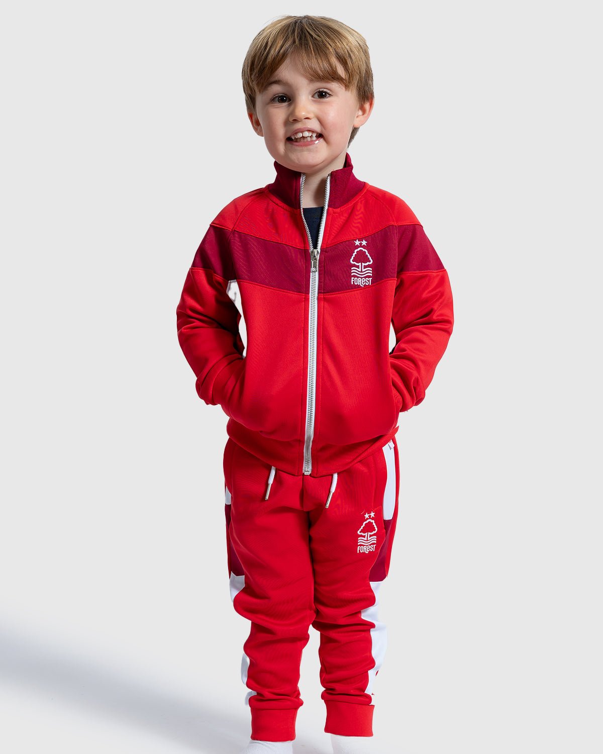 NFFC Junior Red Essential Tracksuit - Nottingham Forest FC