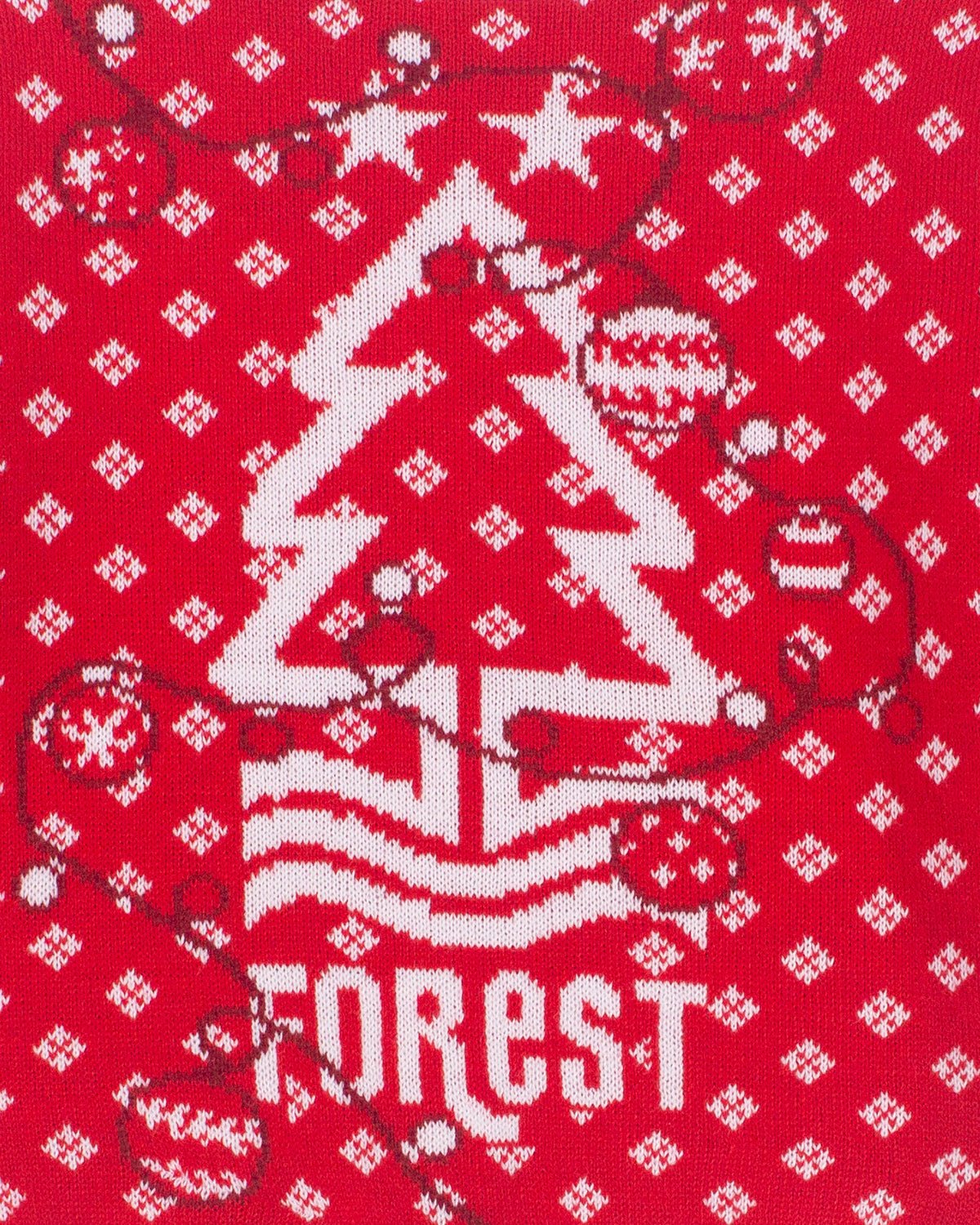NFFC Junior Red Festive Crest Christmas Jumper - Nottingham Forest FC