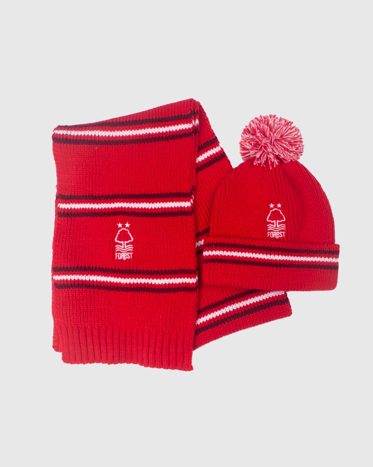 NFFC Junior Red Hat & Scarf Set - Nottingham Forest FC