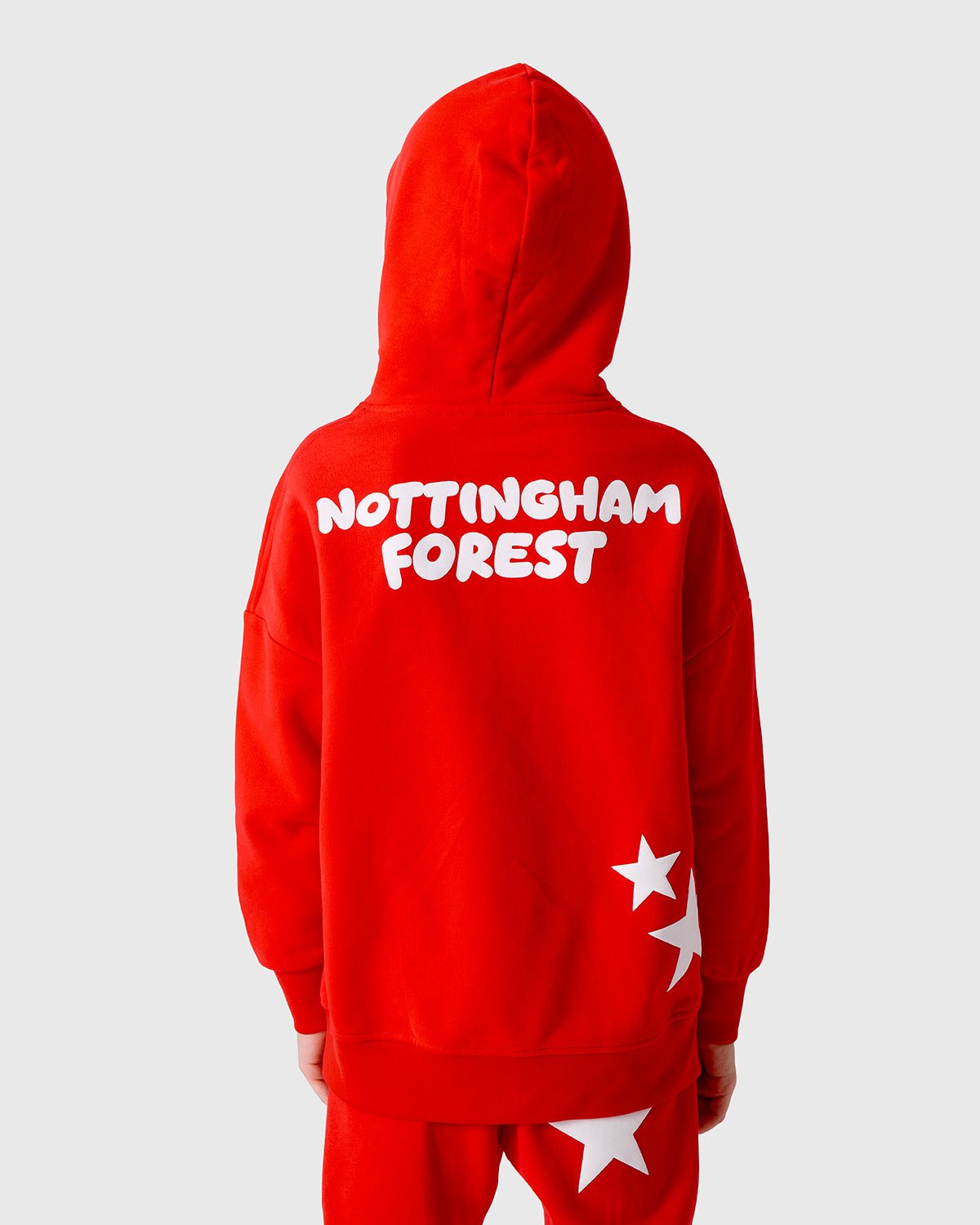 NFFC Junior Red Puff Print Hoodie - Nottingham Forest FC