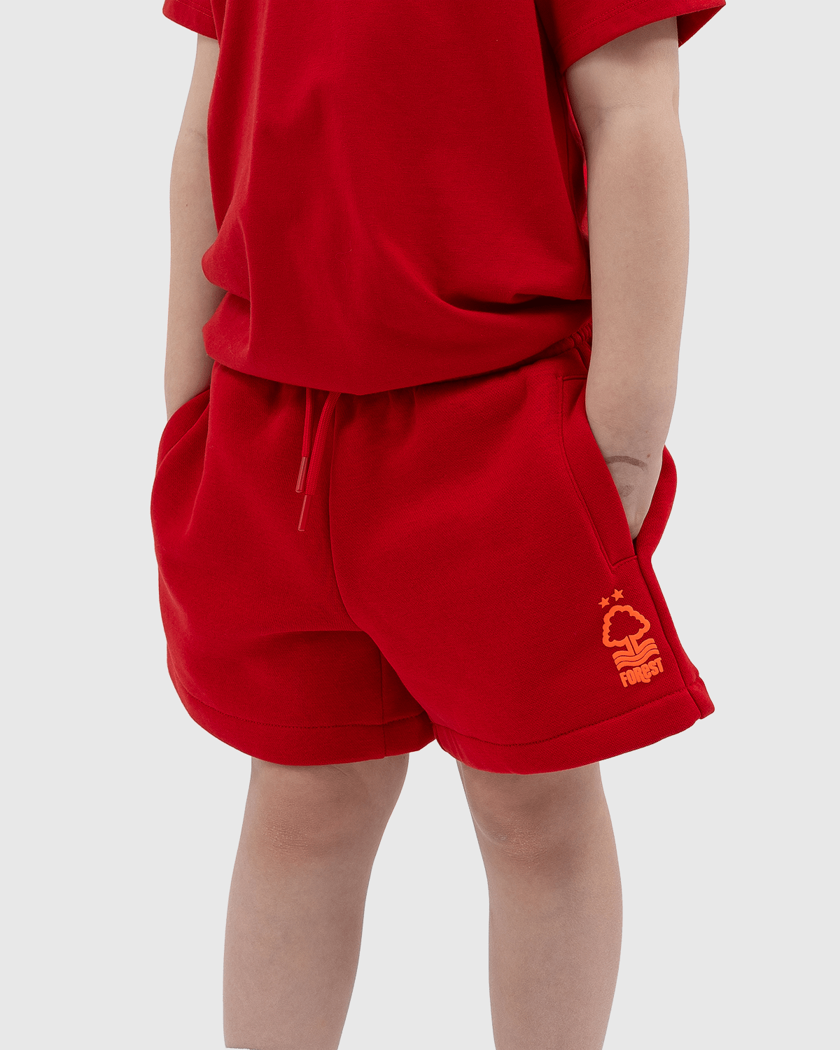 NFFC Junior Red Puff Print Shorts - Nottingham Forest FC