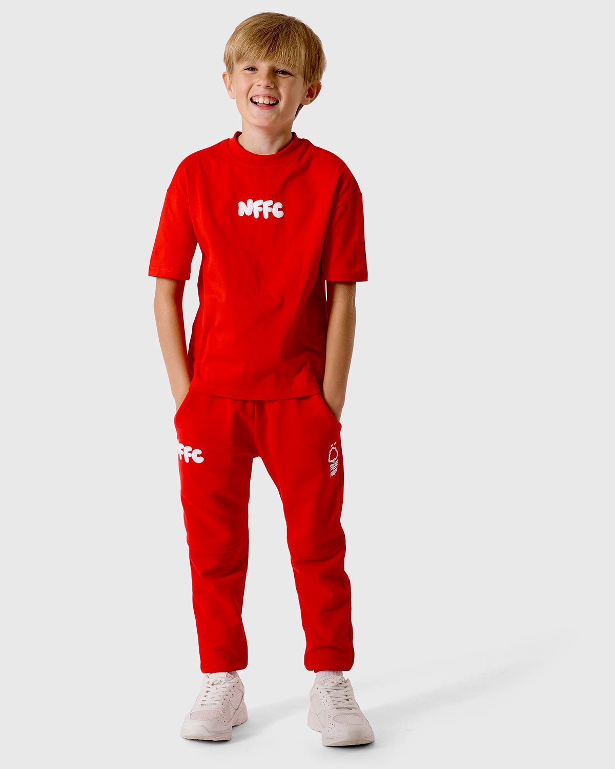 NFFC Junior Red Puff Print T-Shirt - Nottingham Forest FC