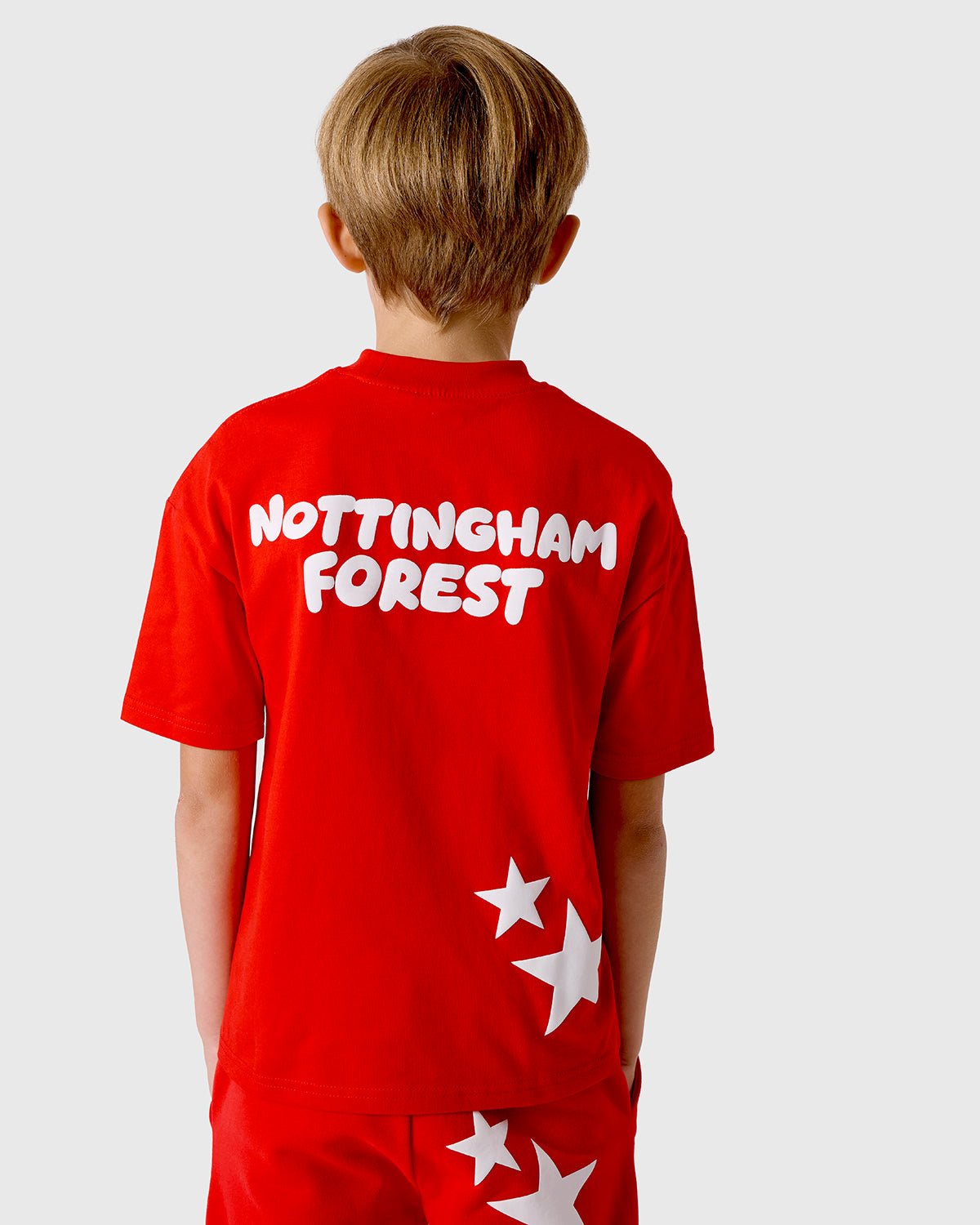 NFFC Junior Red Puff Print T-Shirt - Nottingham Forest FC
