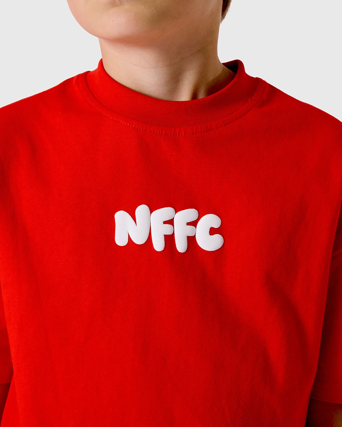 NFFC Junior Red Puff Print T-Shirt - Nottingham Forest FC