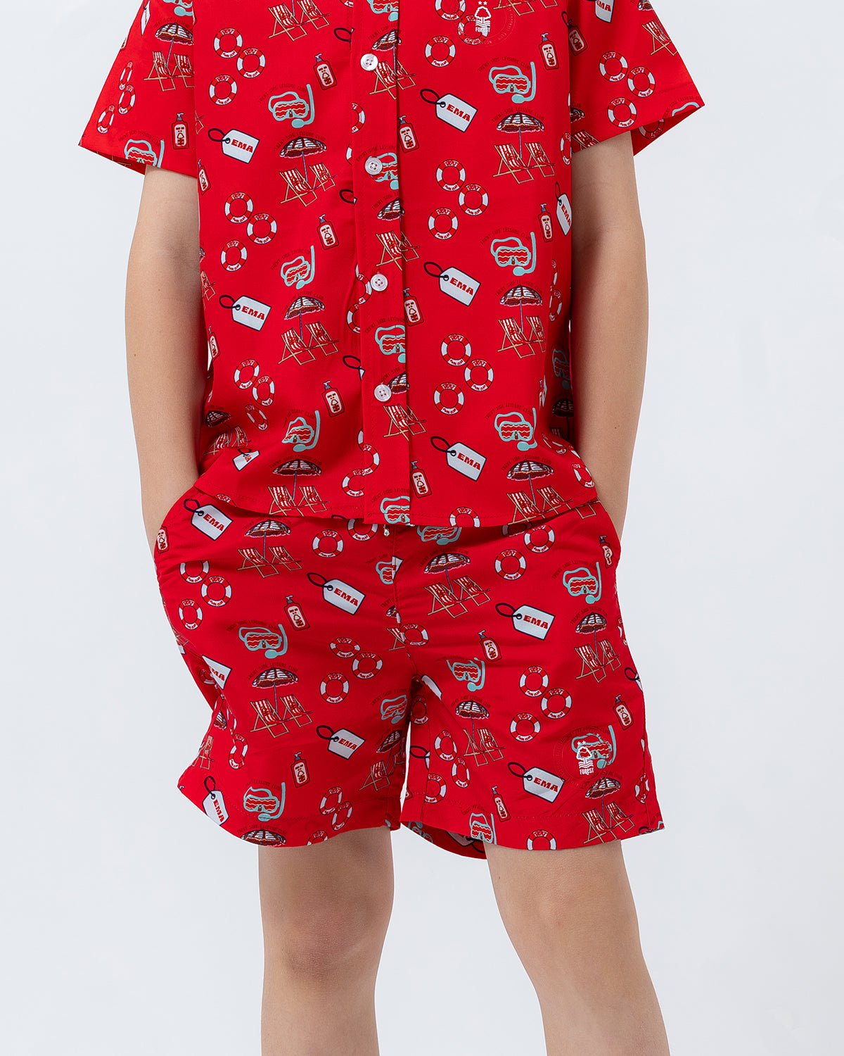 NFFC Junior Red Trent Club Swim Shorts - Nottingham Forest FC