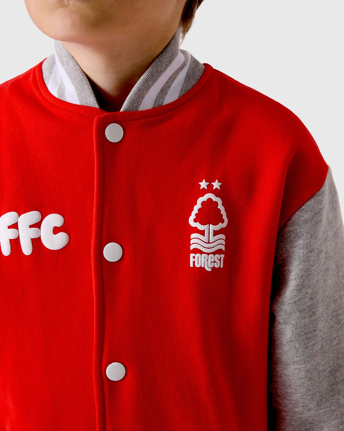 NFFC Junior Red Varsity Jacket - Nottingham Forest FC
