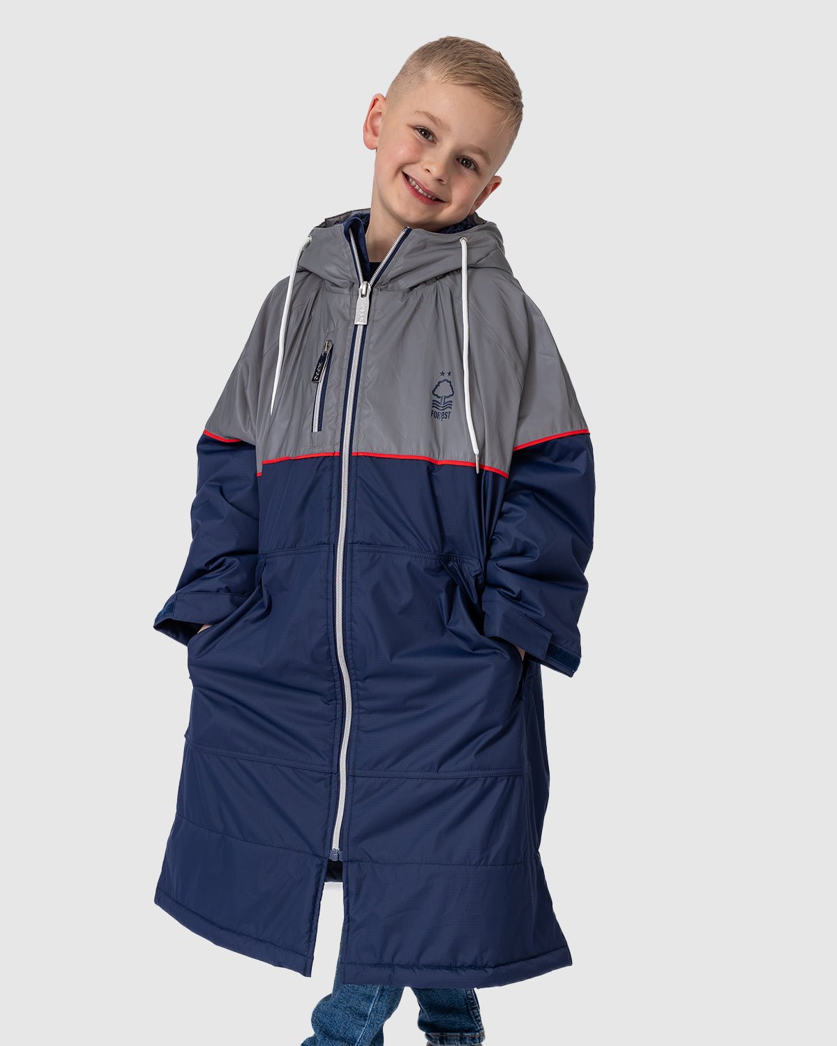 NFFC Junior Reflective Sherpa Lined Changing Robe - Nottingham Forest FC
