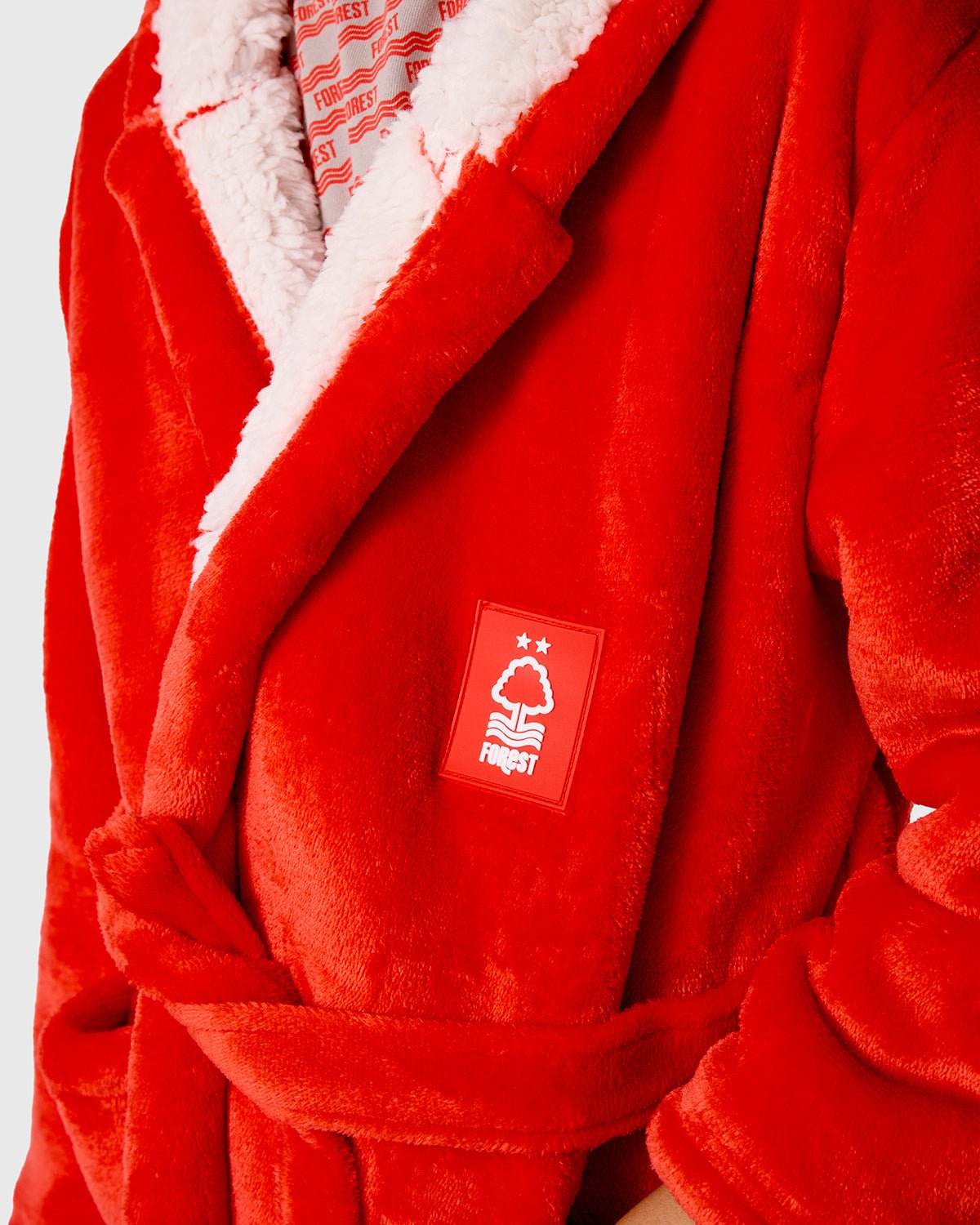 NFFC Junior Sherpa Lined Dressing Gown - Nottingham Forest FC