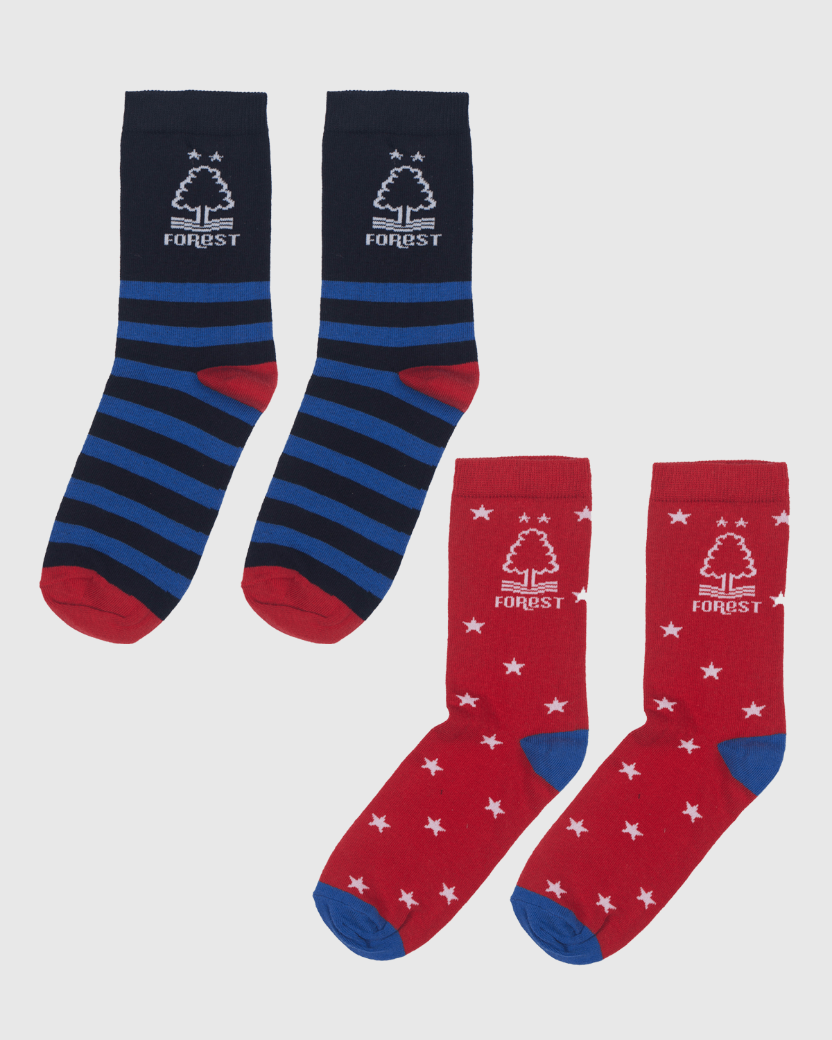 NFFC Junior Twin Pack Socks - Nottingham Forest FC