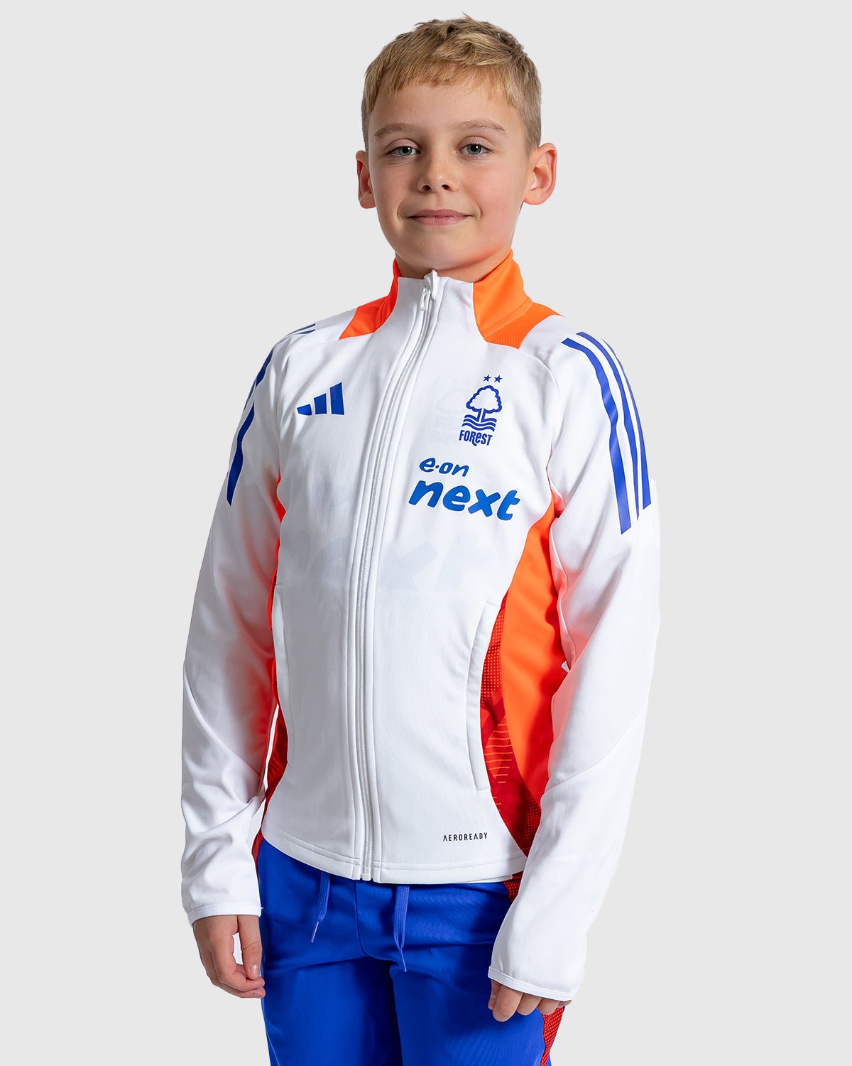NFFC Junior White Anthem Jacket 24/25 - Nottingham Forest FC