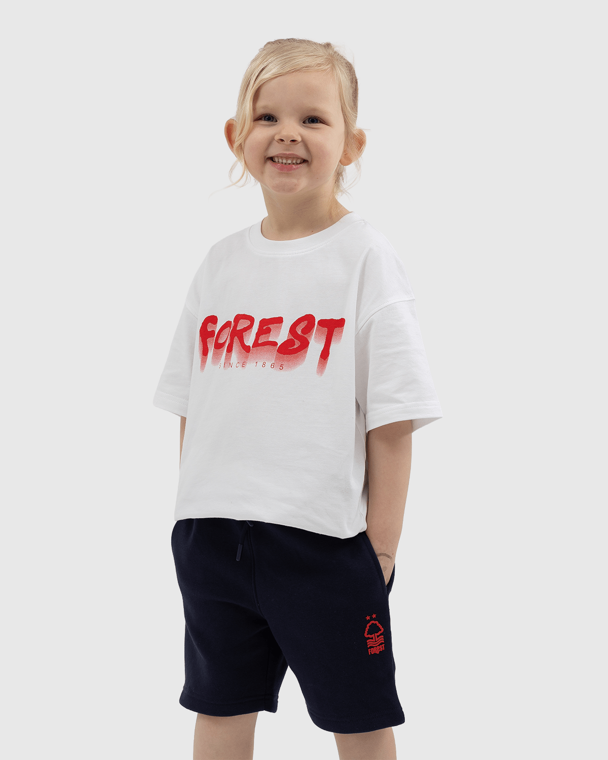 NFFC Junior White Graffiti T-Shirt - Nottingham Forest FC