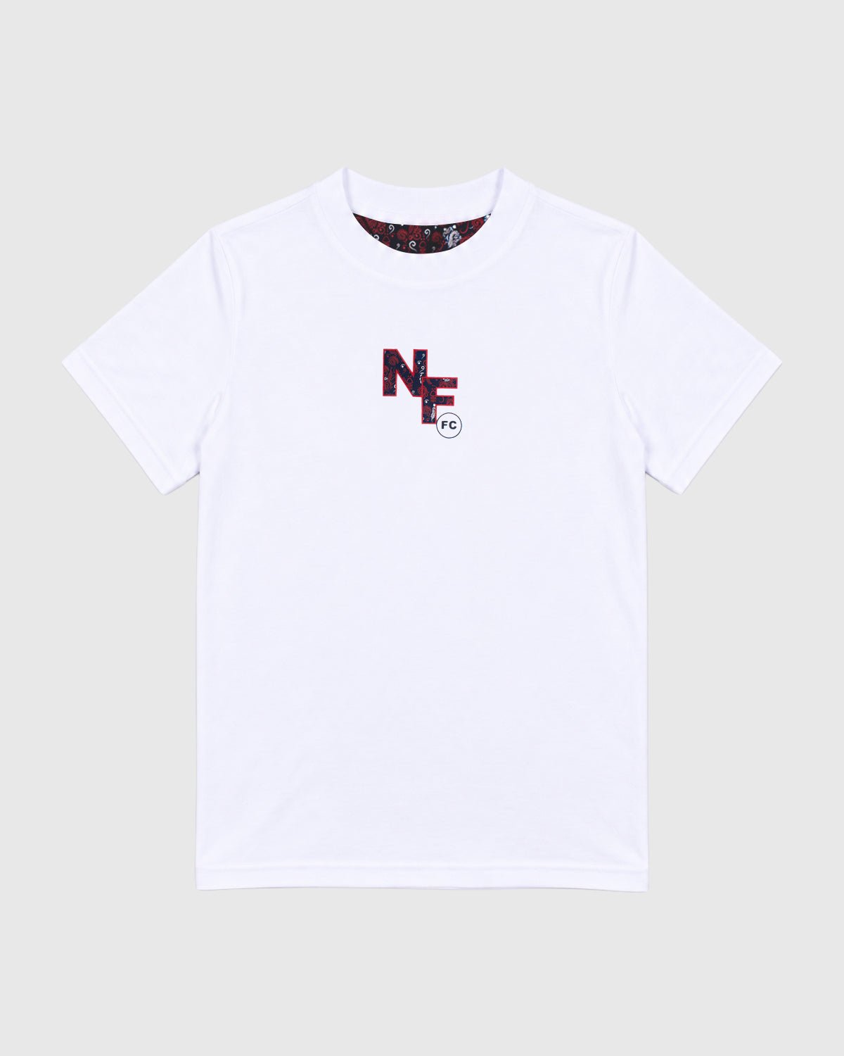 NFFC Junior White Paisley Print T-Shirt - Nottingham Forest FC