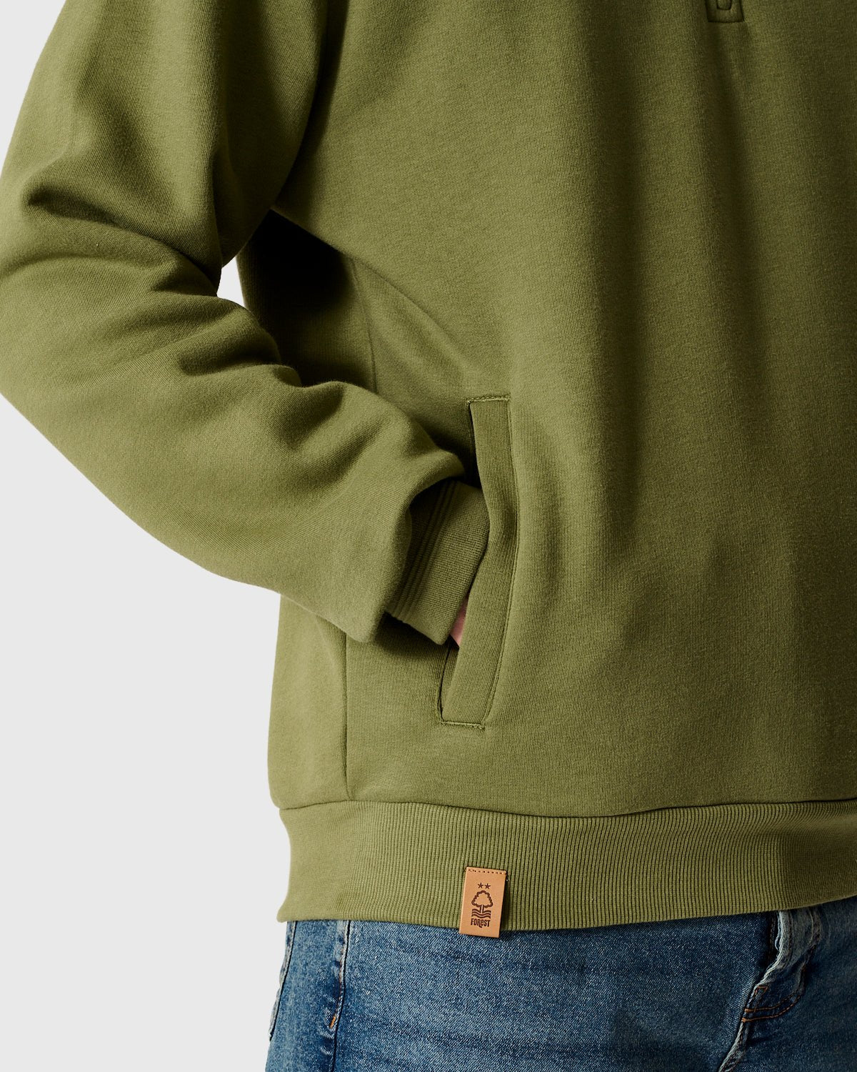 NFFC Khaki Classic 1/4 Zip Top - Nottingham Forest FC