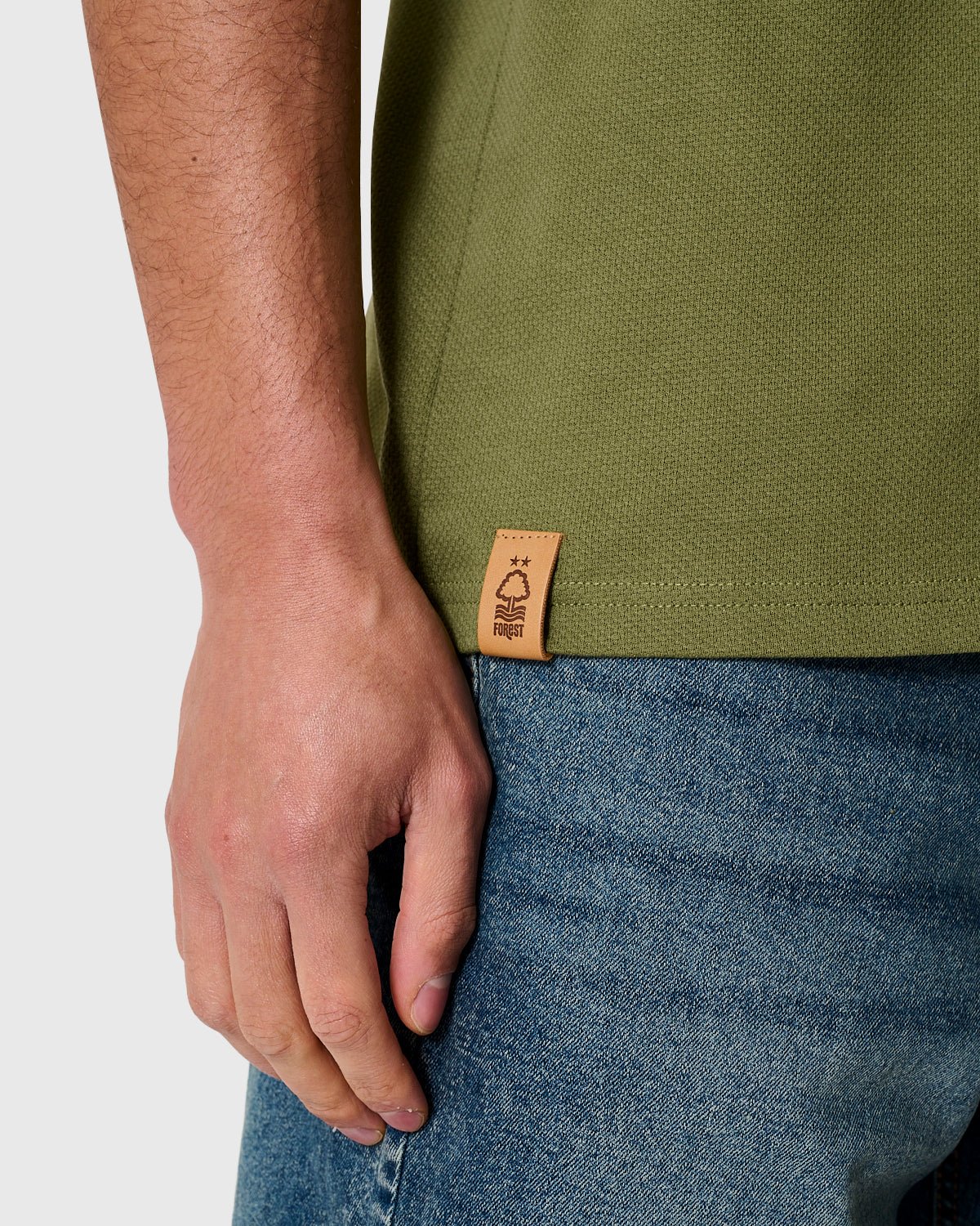 NFFC Khaki Classic Bubble Knit T-Shirt - Nottingham Forest FC