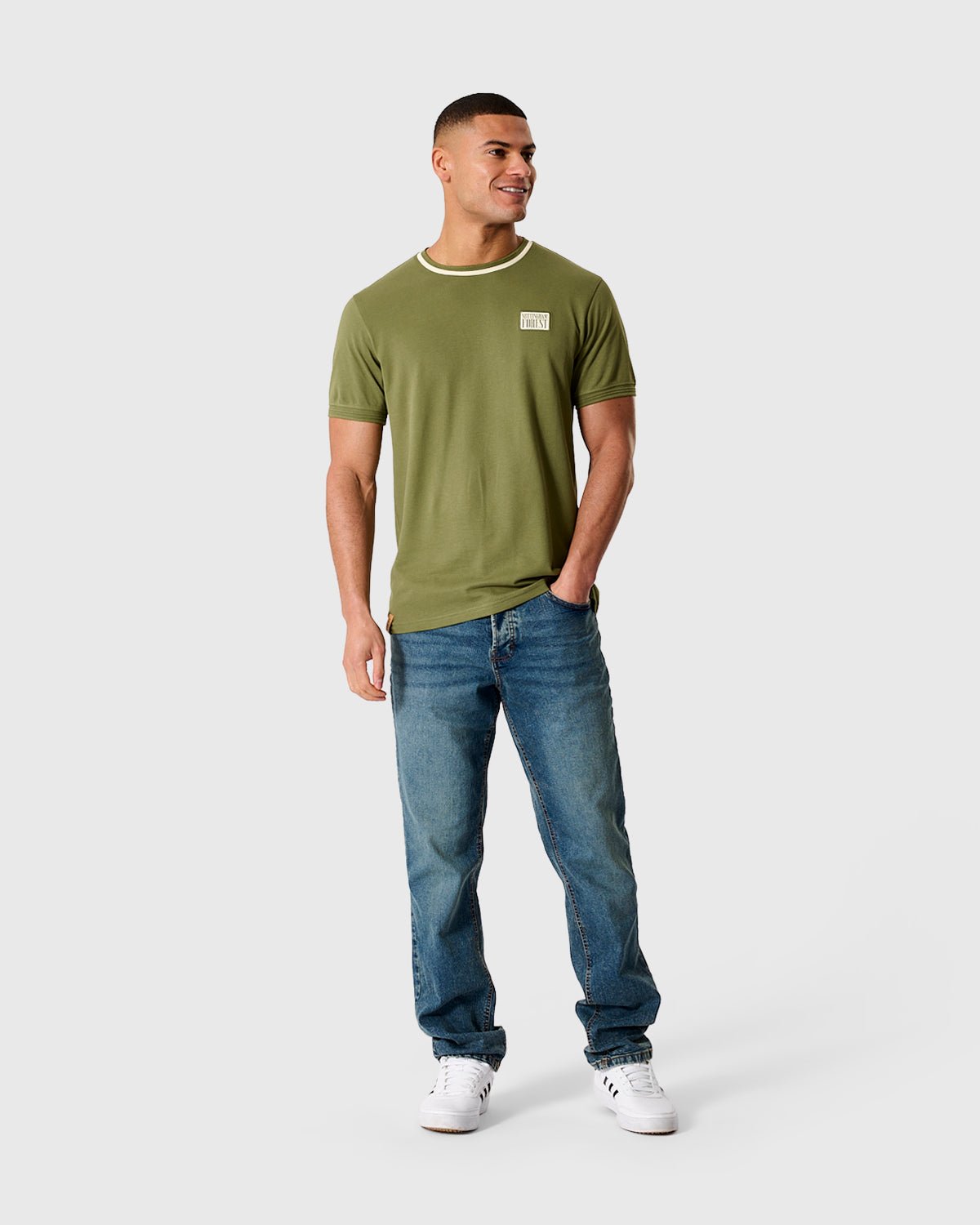 NFFC Khaki Classic Bubble Knit T-Shirt - Nottingham Forest FC