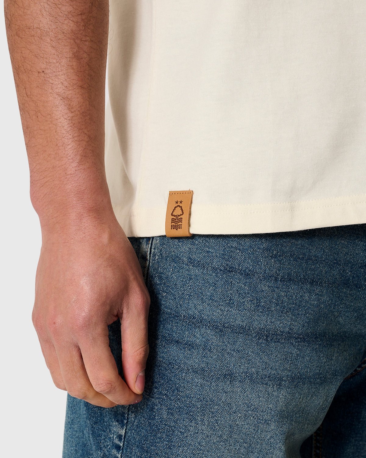 NFFC Khaki Classic Ecru Tipped Polo - Nottingham Forest FC