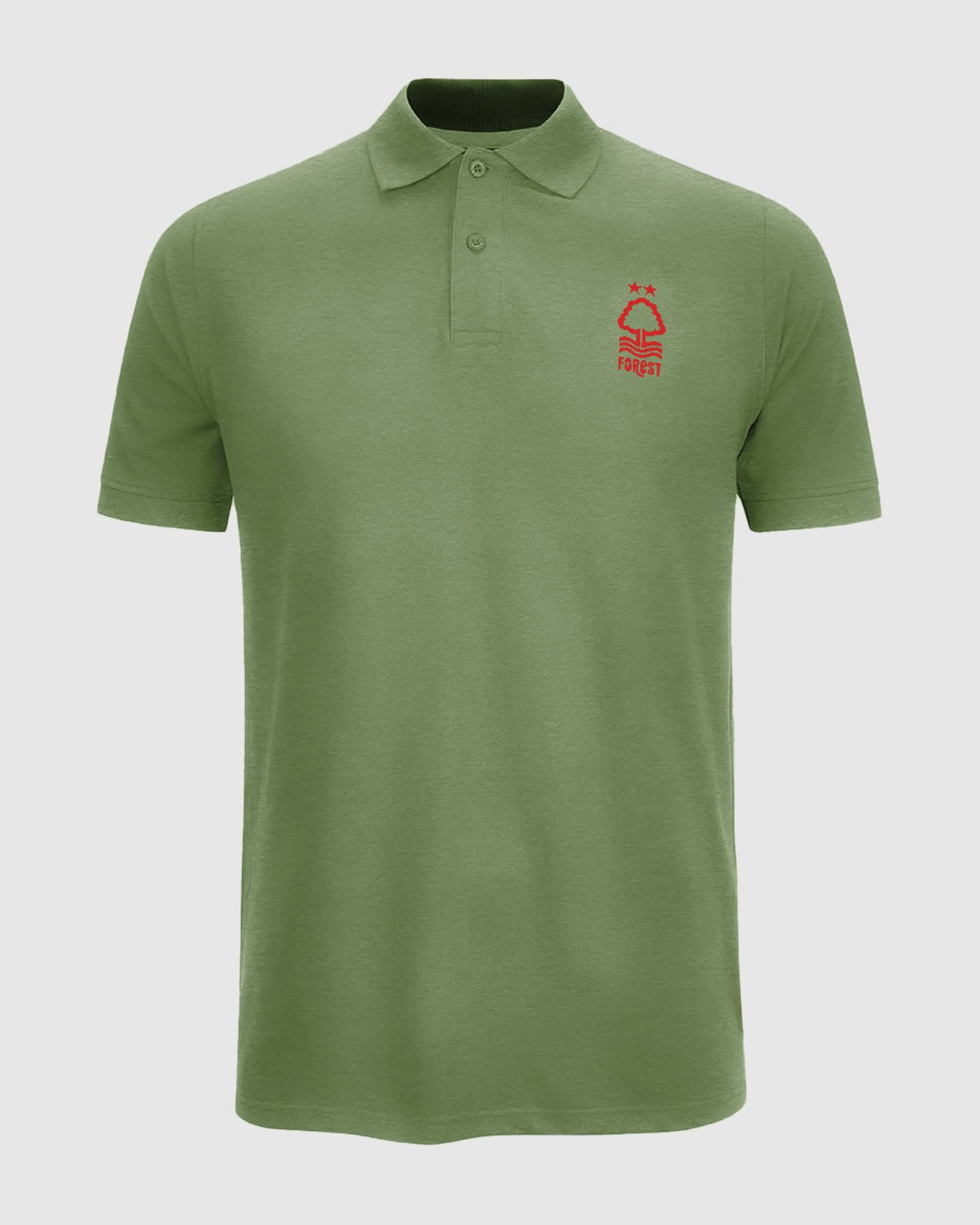 NFFC Khaki Essential Crest Polo - Nottingham Forest FC