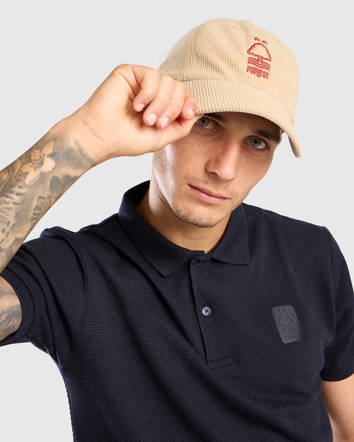 NFFC Khaki Thick Cord '47 Clean Up Cap - Nottingham Forest FC