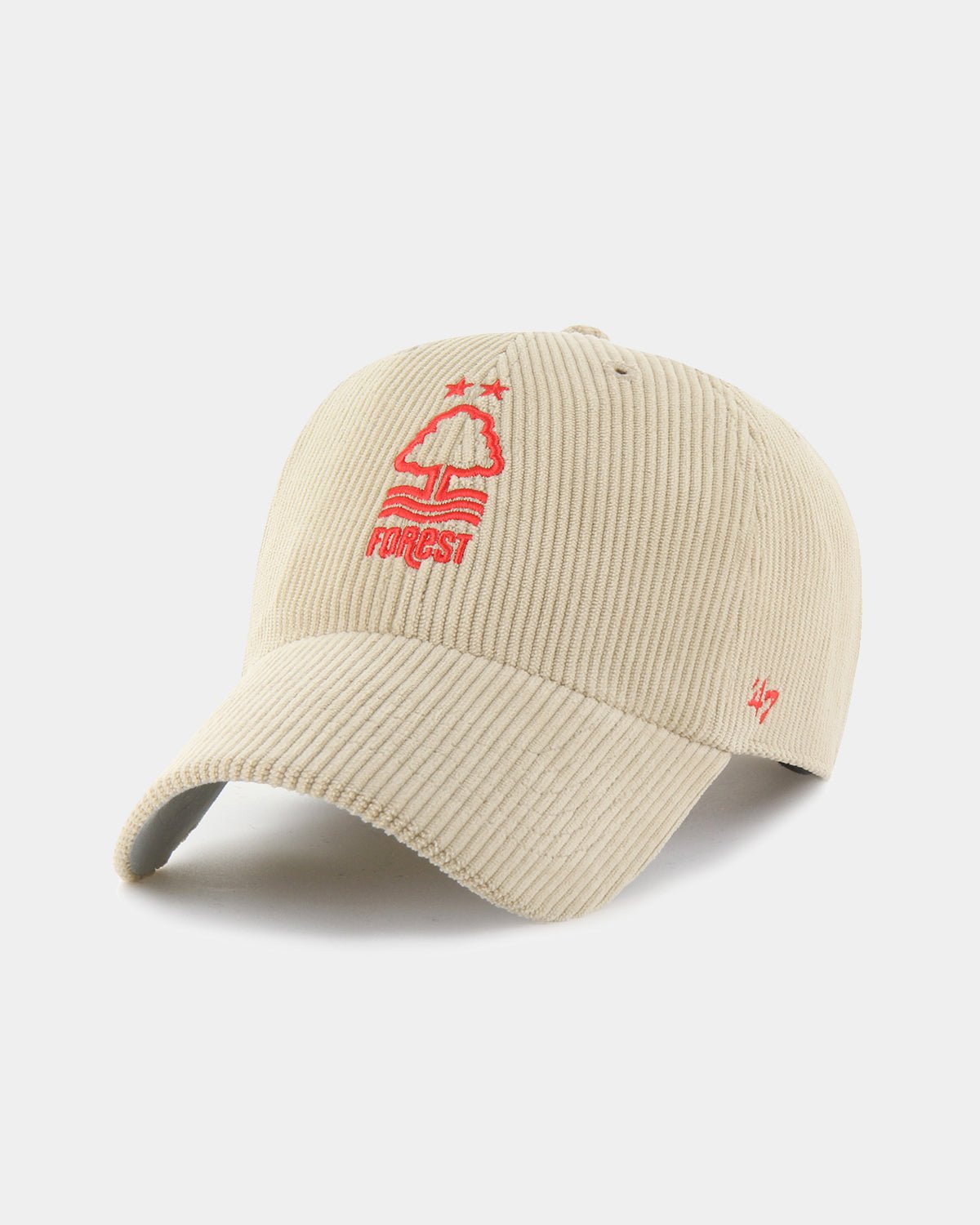 NFFC Khaki Thick Cord '47 Clean Up Cap - Nottingham Forest FC