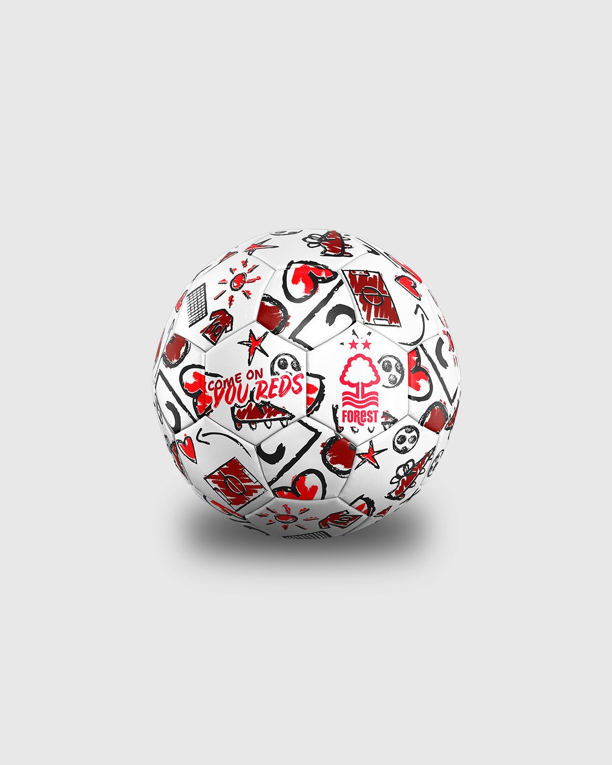 NFFC Kids Doodle Mini Football - Size 1 - Nottingham Forest FC