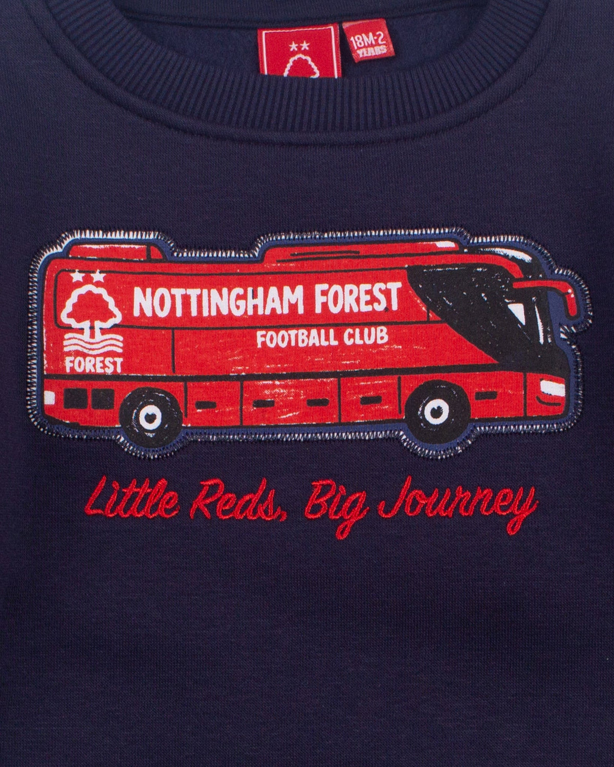 NFFC Kids Navy Coach Crewneck Sweatshirt - Nottingham Forest FC
