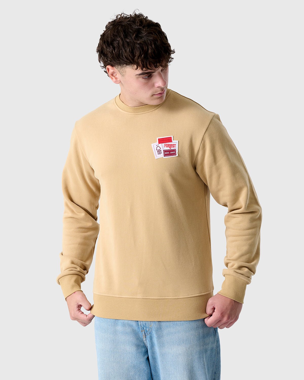 NFFC Labels Sand Sweatshirt - Nottingham Forest FC