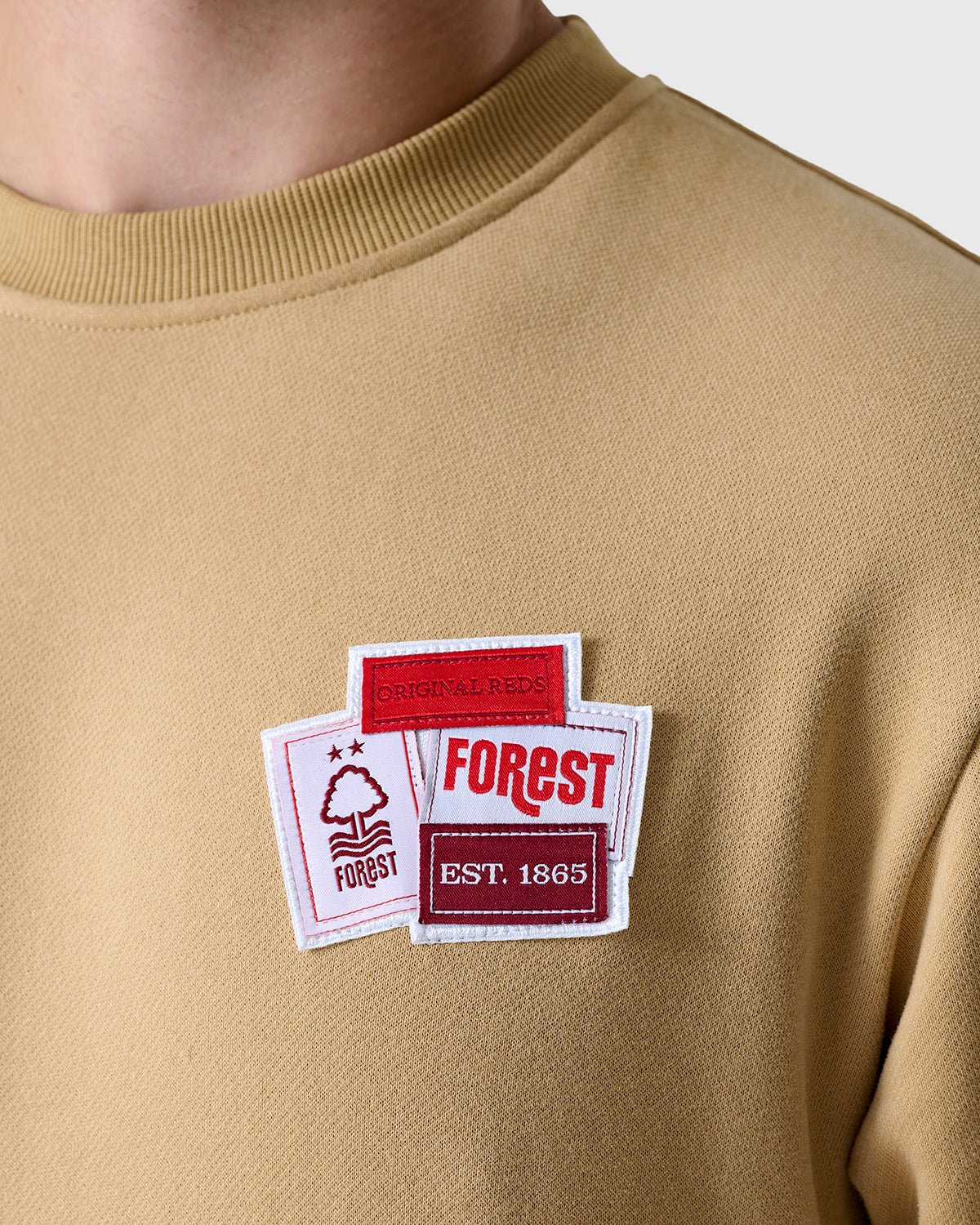 NFFC Labels Sand Sweatshirt - Nottingham Forest FC