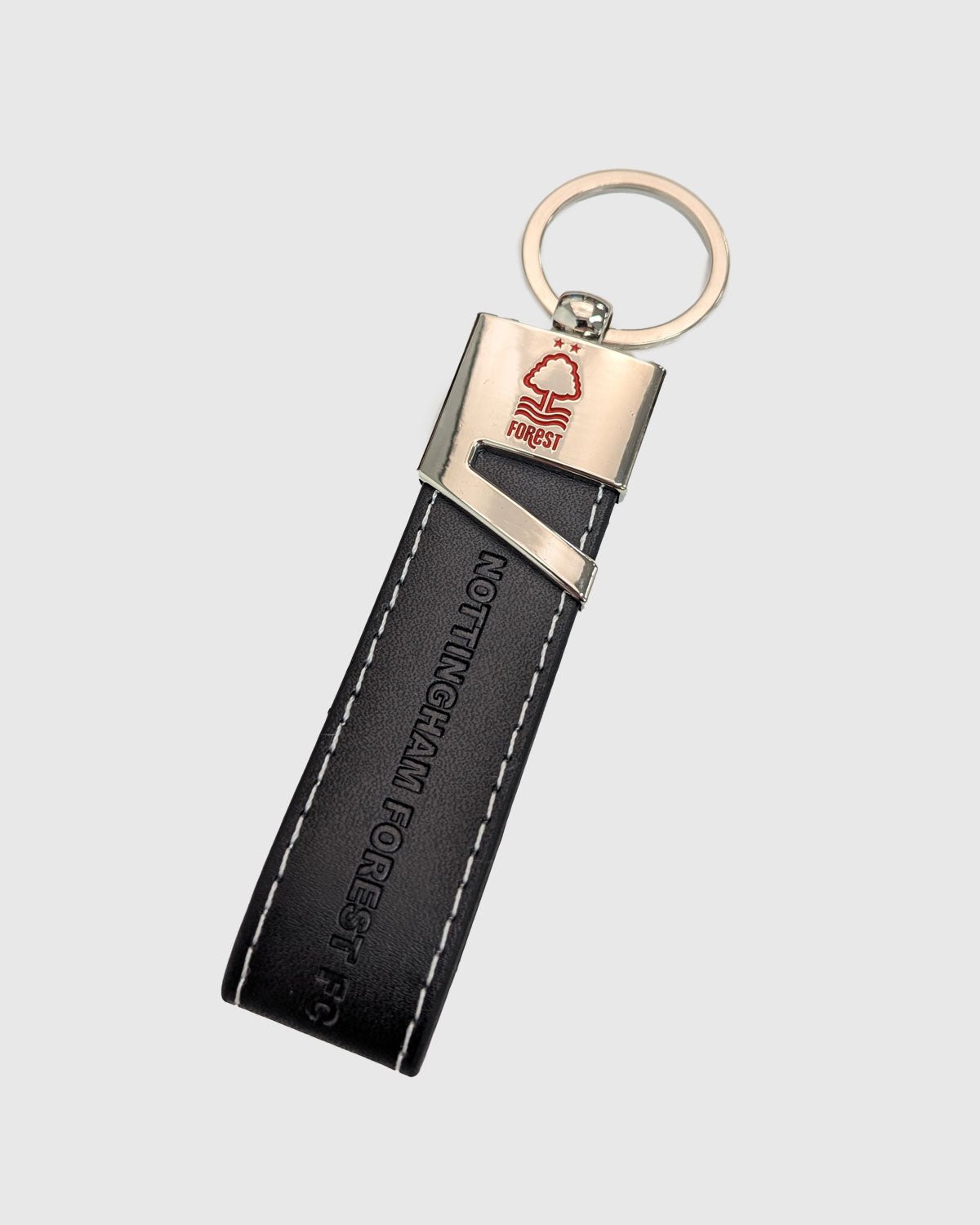 NFFC Leather Enamel Keyring - Nottingham Forest FC