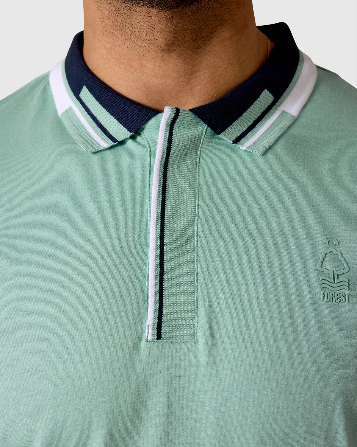 NFFC Light Teal Bridgford Tipped Polo - Nottingham Forest FC