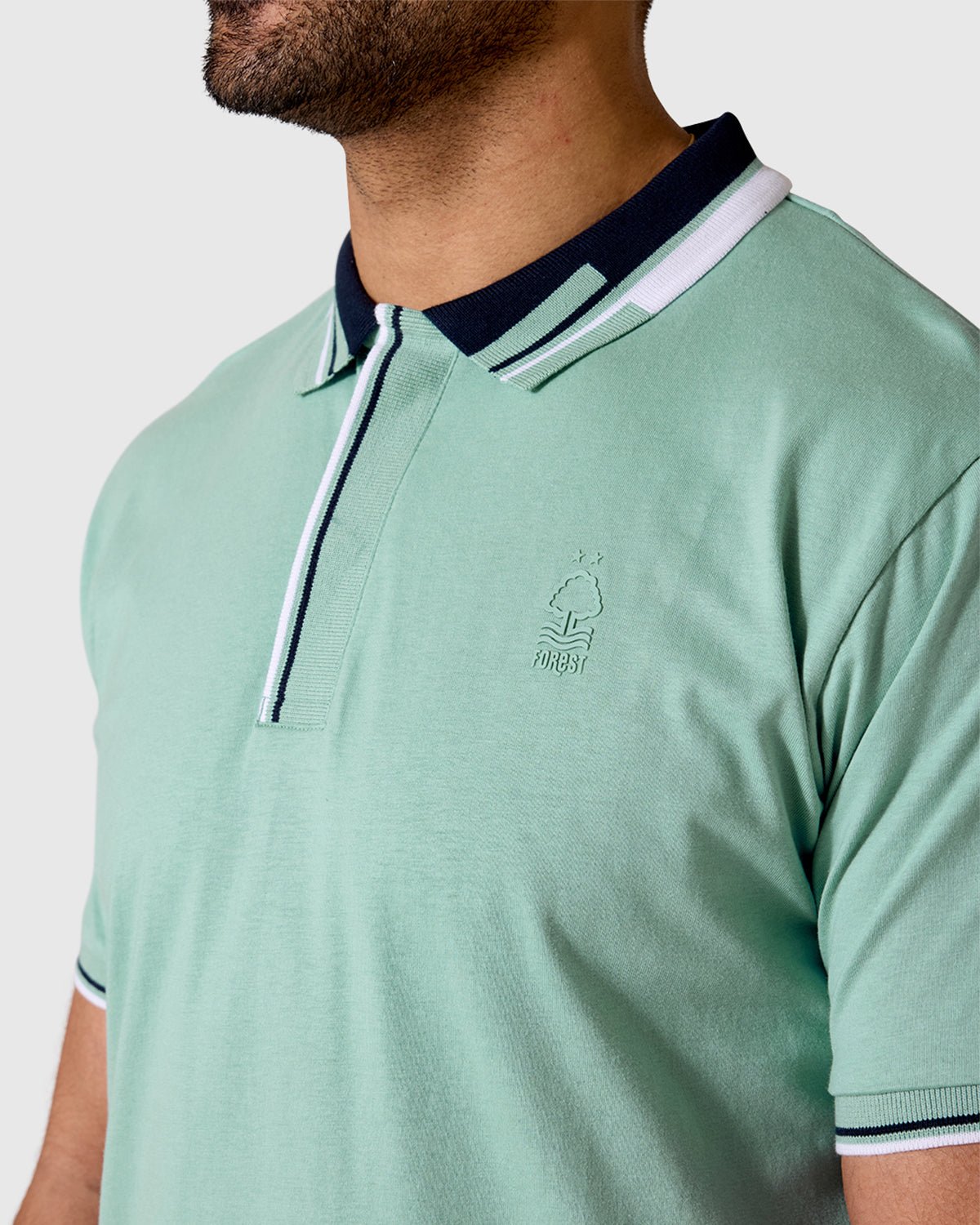NFFC Light Teal Bridgford Tipped Polo - Nottingham Forest FC