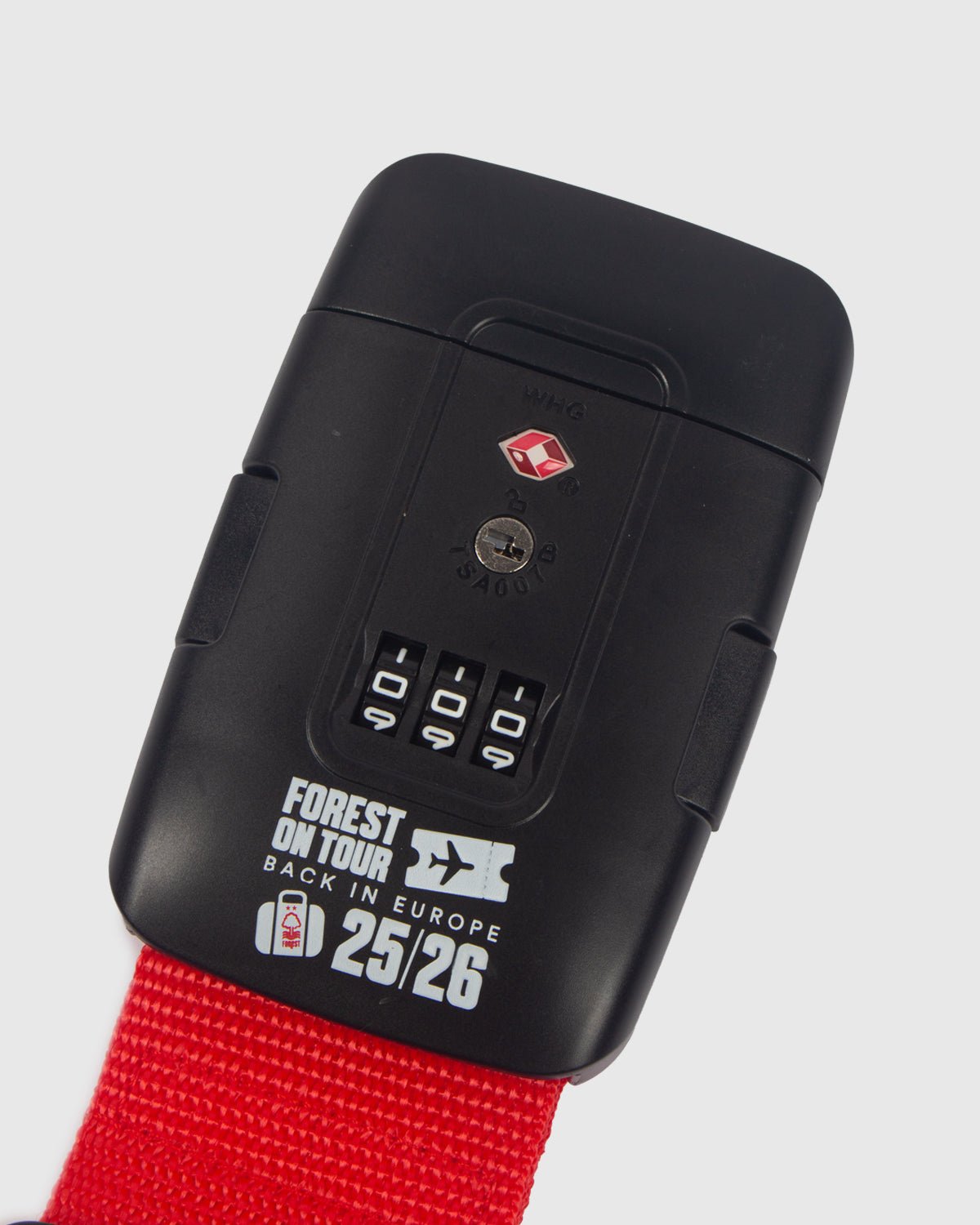NFFC Lockable Luggage Strap - Nottingham Forest FC