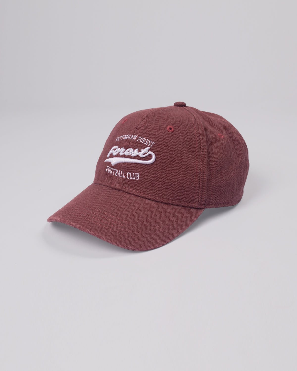 NFFC Maroon Washed Herringbone Cap - Nottingham Forest FC